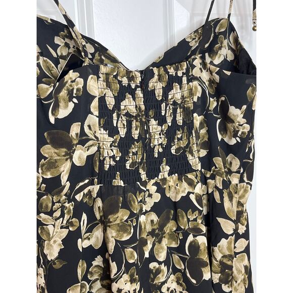 Dress Forum NEW Medium Midi Shift Dress with Large Front Slit Spaghetti Strap - Picture 3 of 10